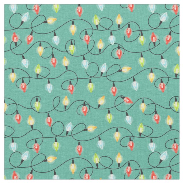 Tissu Lumières de Noël (Fermer)