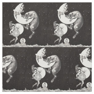 Tissu Lune céleste ciel Univers Dieu Nuit Illustration