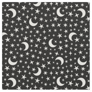 Tissu Lune et étoiles