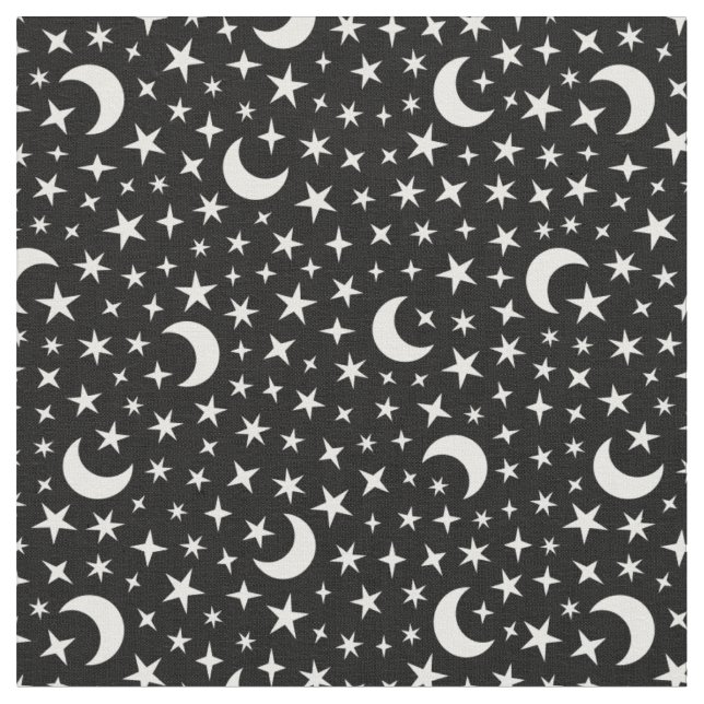 Tissu Lune et étoiles (Fermer)