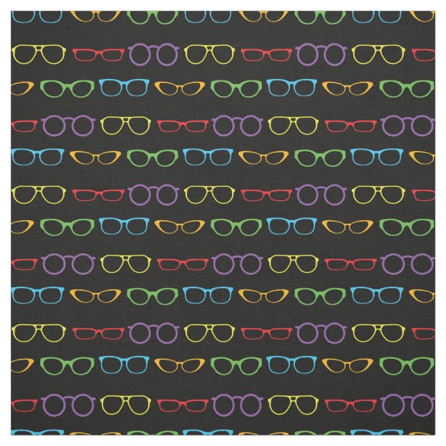 Tissu Lunettes Opticien Ciel mignon (Échantillon)