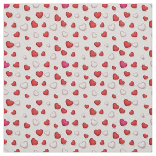 Tissu Luxe Moderne Élégant Amour Rouge Coeur