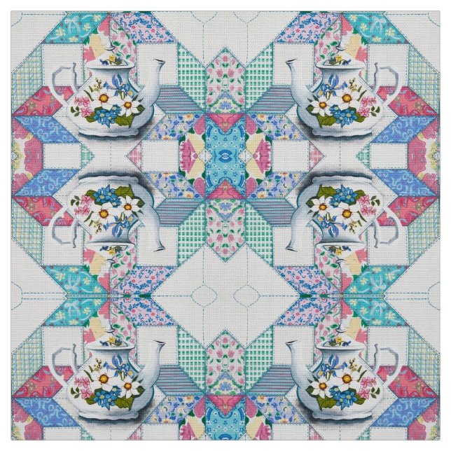 Tissu Ma petite théière (Échantillon)