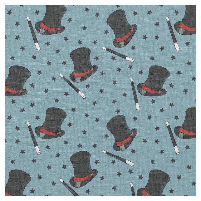 Tissu Magiciens Casquettes, Bandes magiques et étoiles B (Fermer)