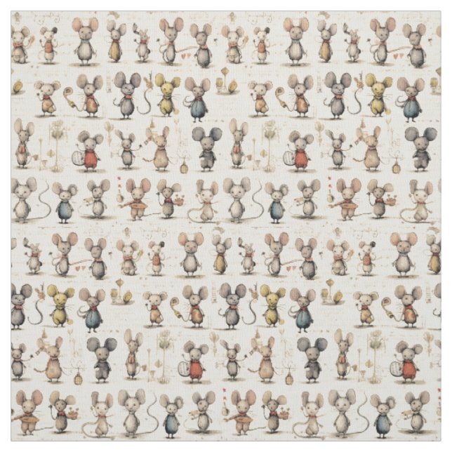 Tissu Magie de souris : souris Whimsy (Échantillon)