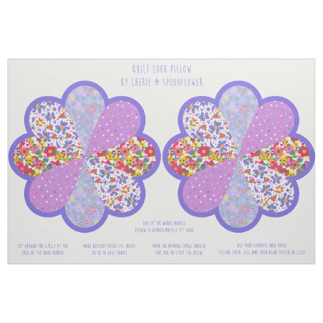 Tissu Magnifique kit de fleurs de style bohème en patchw (Fat Quarter)