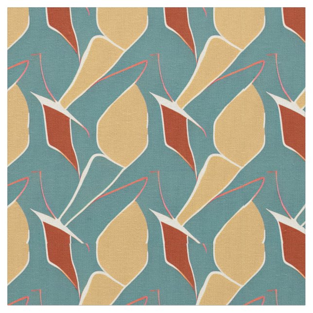 Tissu Magnifique Mid-Century moderne Abstrait (Fermer)