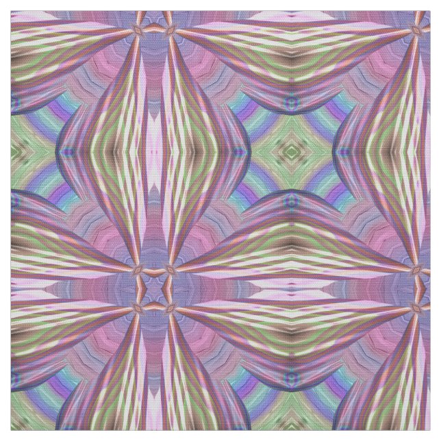 Tissu MAGNIFIQUE ! Rose violet bleu vert doux ~ (Échantillon)