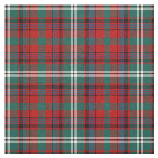 Tissu Maguire Tartan Motif Rouge irlandais Plaid (Échantillon)