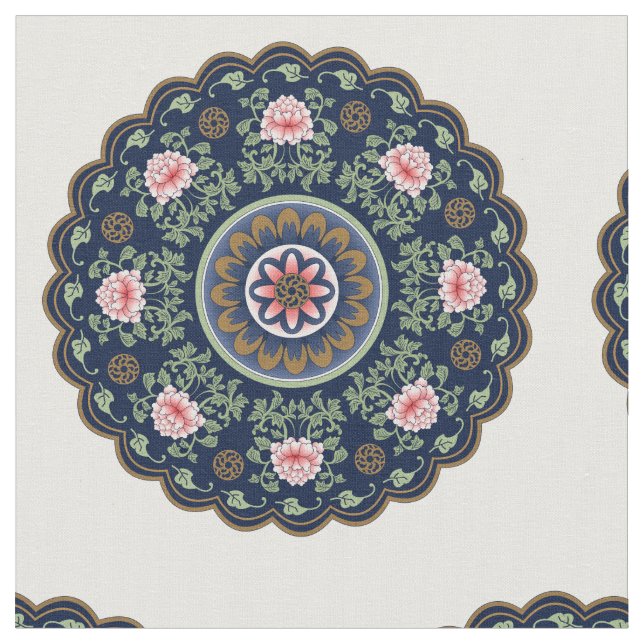 Tissu Mah Jongg Motifs (Fermer)