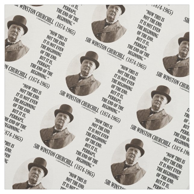 Tissu Maintenant ceci pas l'extrémité commençant Winston (Échantillon)