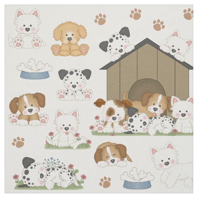 Tissu Maison de Chien de Chien (Échantillon)