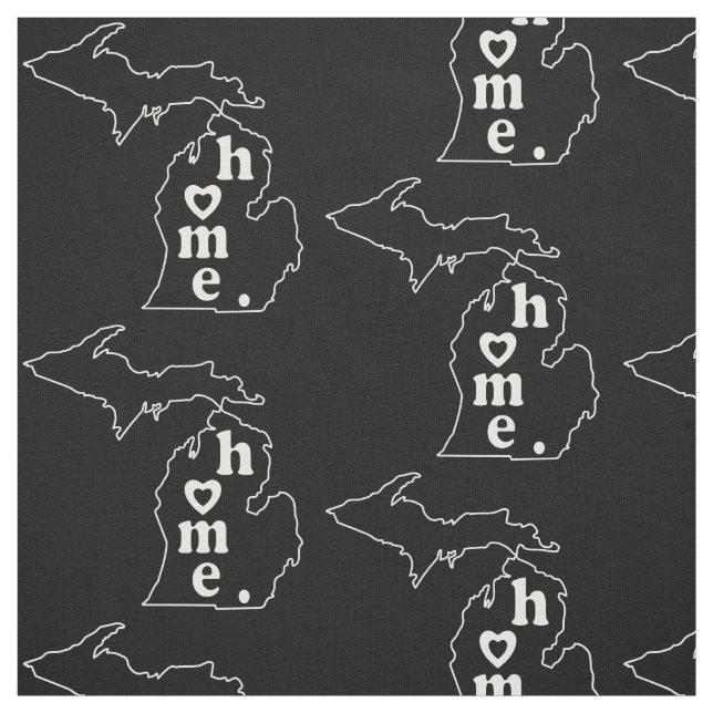 Tissu Maison du Michigan (Échantillon)