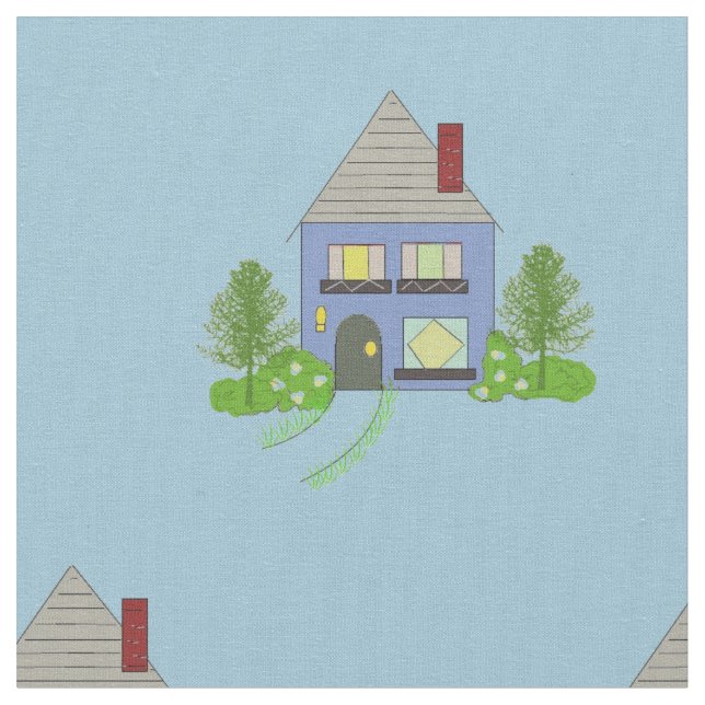 Tissu Maisons confortables (Fermer)