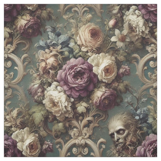 Tissu Maladie dorée - Carrelage de déclaration victorien (Échantillon)