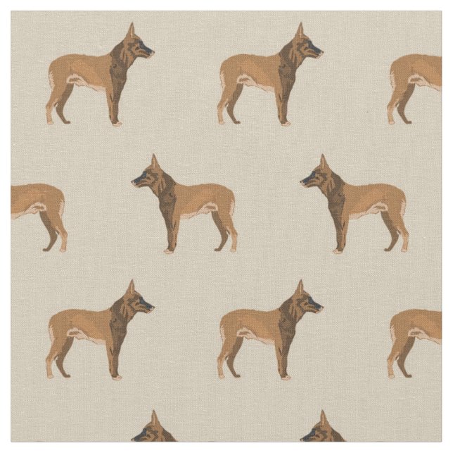 Tissu Malinois tan belge (Fermer)