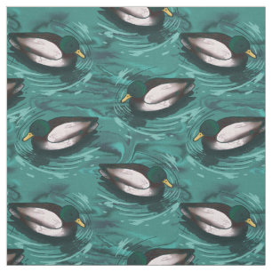 Tissu Mallards La baignade dans le Motif aquatique