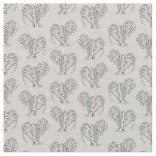 Tissu Manates de tatouage tribaux noirs et blancs
