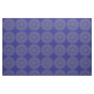Tissu Mandala bleu