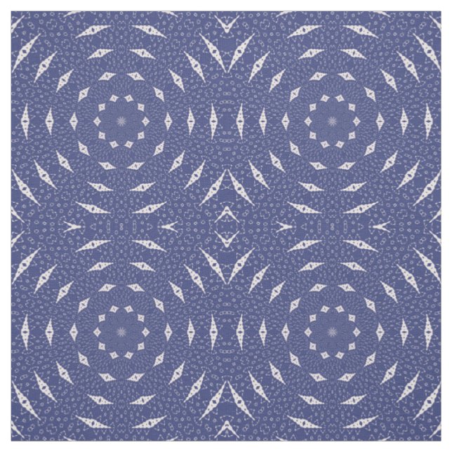 Tissu Mandala de Mitochondries Bleu Nuit et Rose (Échantillon)