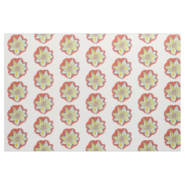 Tissu Mandala Flower Fabric (Fat Quarter)