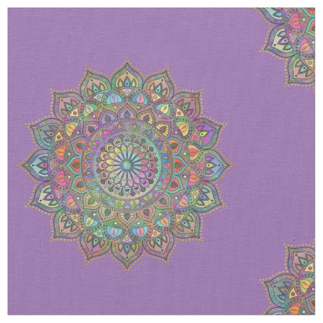 Tissu Mandala Inde Style 1 (Fermer)