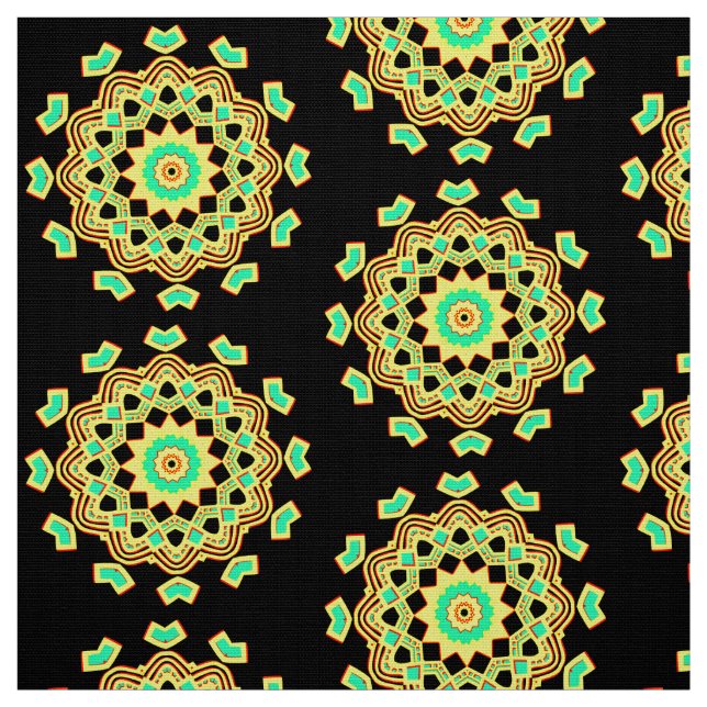 Tissu Mandala Motif 110714(02) (Échantillon)