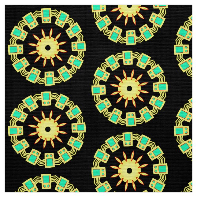 Tissu Mandala Motif 110714(03) (Échantillon)