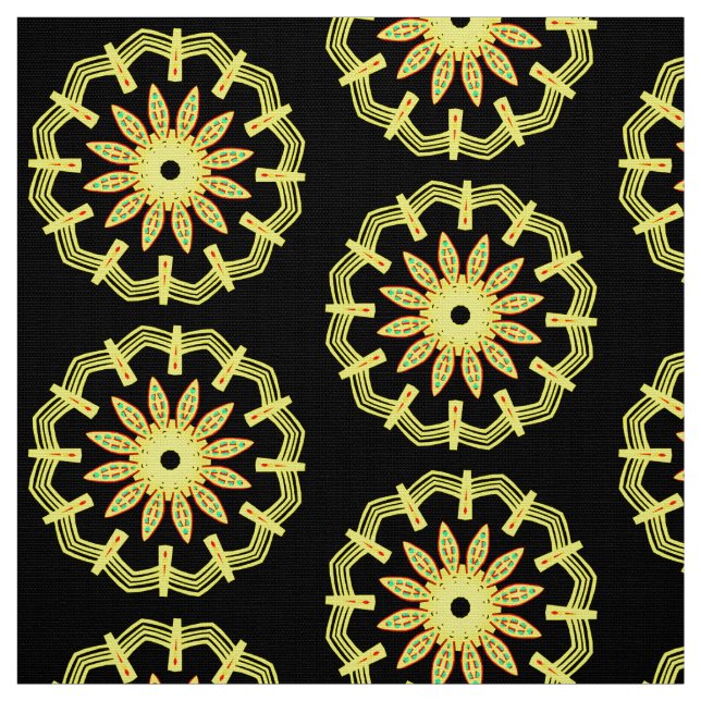 Tissu Mandala Motif 110714(04) (Échantillon)