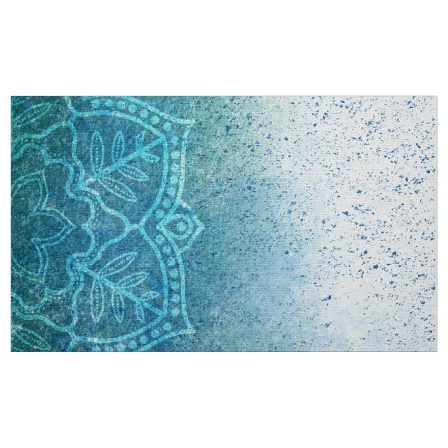 Tissu Mandala turquoise (Fat Quarter)