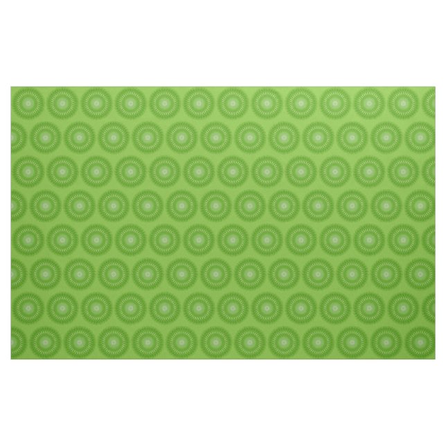 Tissu Mandala vert Soleil (Yard)