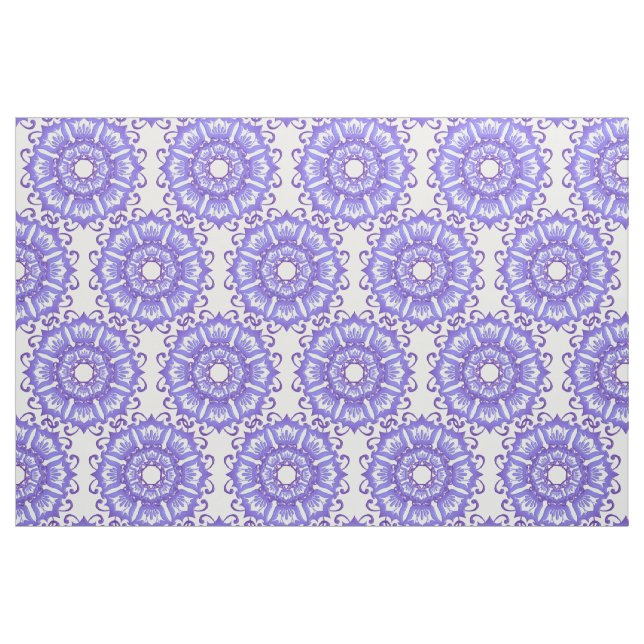 Tissu Mandala. violet floral (Fat Quarter)