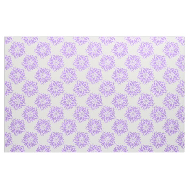 Tissu Mandala violet pâle blanc (Fat Quarter)