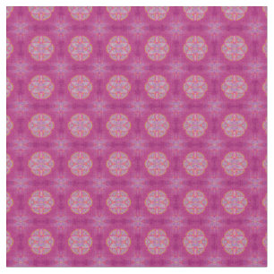 Tissu Mandalas en motifs de répétition rose mélangés
