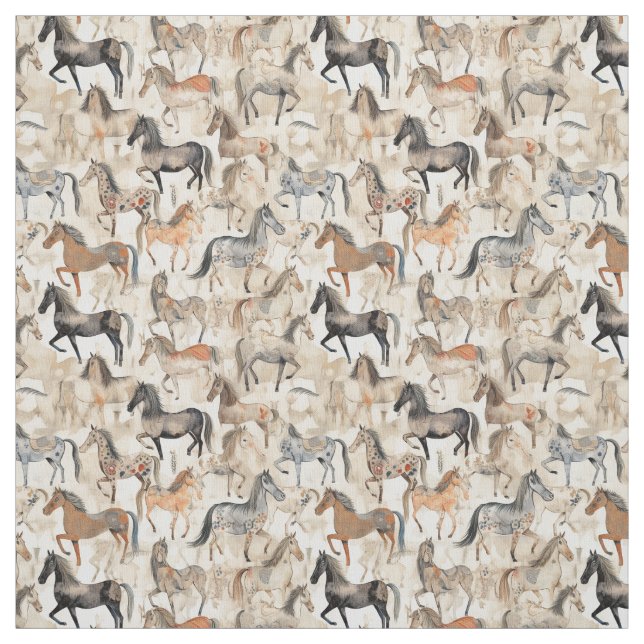 Tissu Mane magique : Cheval Whimsy (Échantillon)