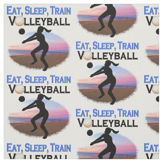 TISSU MANGER, DORMIR, VOLLEY-BALL (Échantillon)