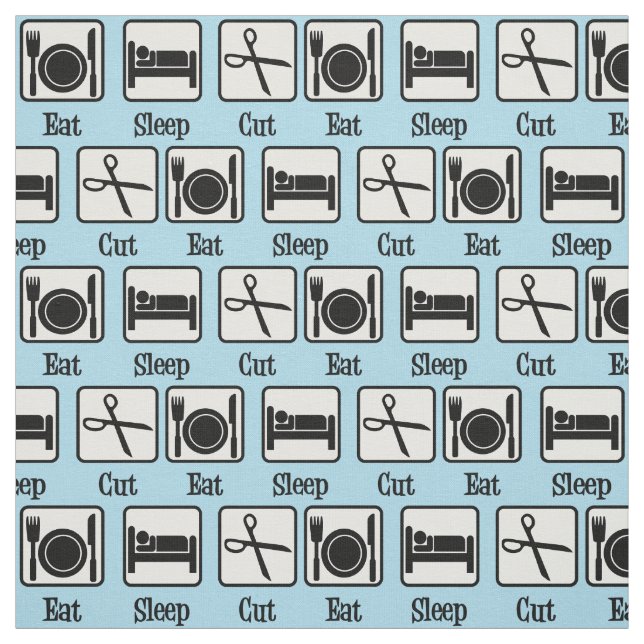 Tissu Mangez les cheveux coupés du sommeil (Échantillon)