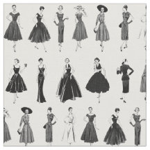 Mannequins de mode rétro noir et blanc chic
