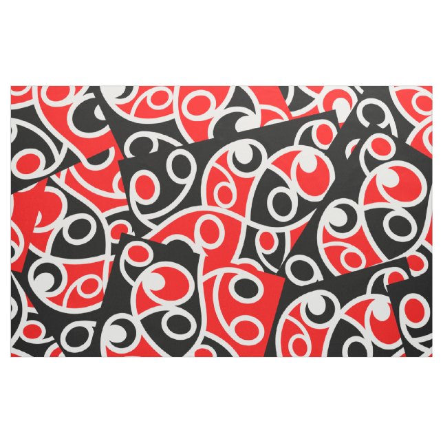 Tissu Maori Kowhaiwhai Layai Motif (Yard)