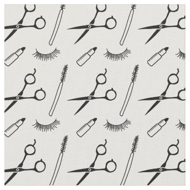 Tissu Maquillage Artiste Hair Styliste Cute Drawing Beau (Fermer)