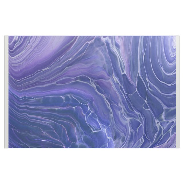 Tissu Marbre bleu lavande Acrylique Abstrait (Yard)