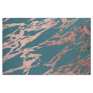 Tissu Marbre Turquoise Rose moderne