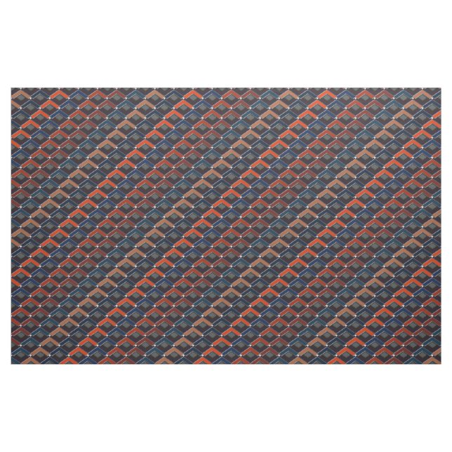 Tissu Marches Karo en zigzag coloré (Yard)