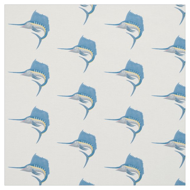 Tissu Marée de plaisance de l'espadon (Échantillon)