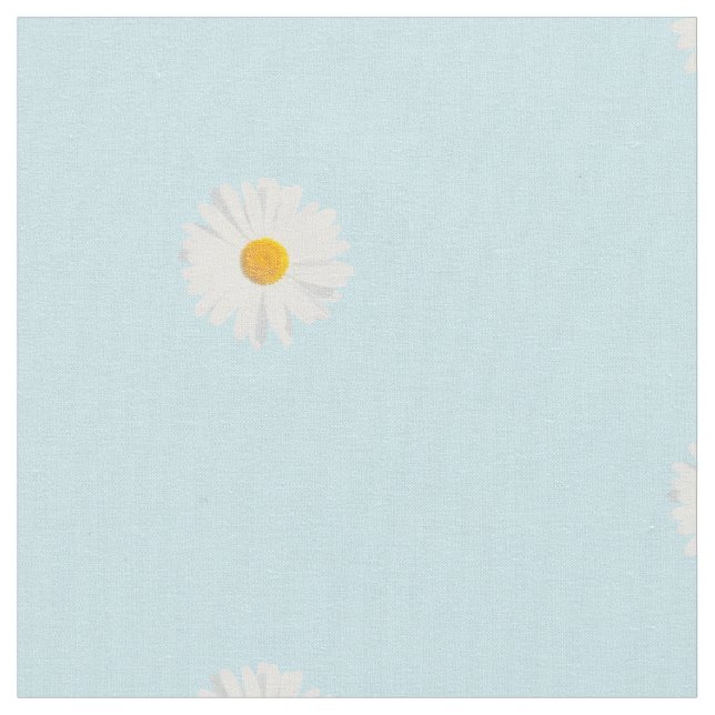 Tissu marguerite blanche (Fermer)