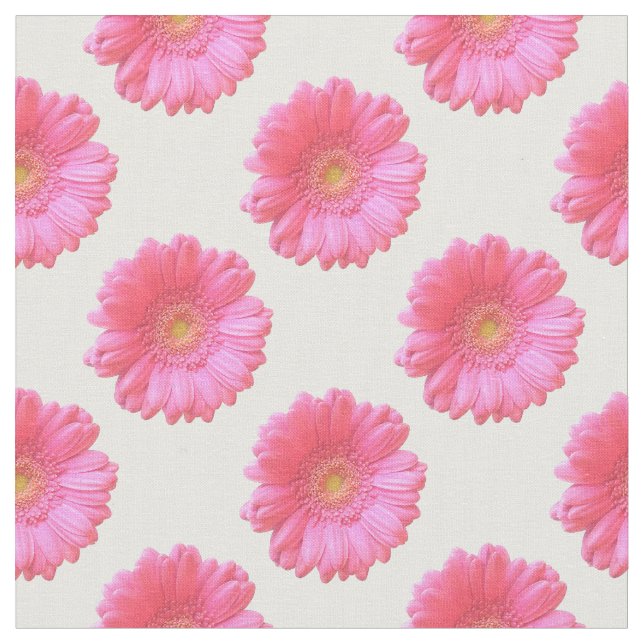 Tissu Marguerite rose de gerbera (Fermer)