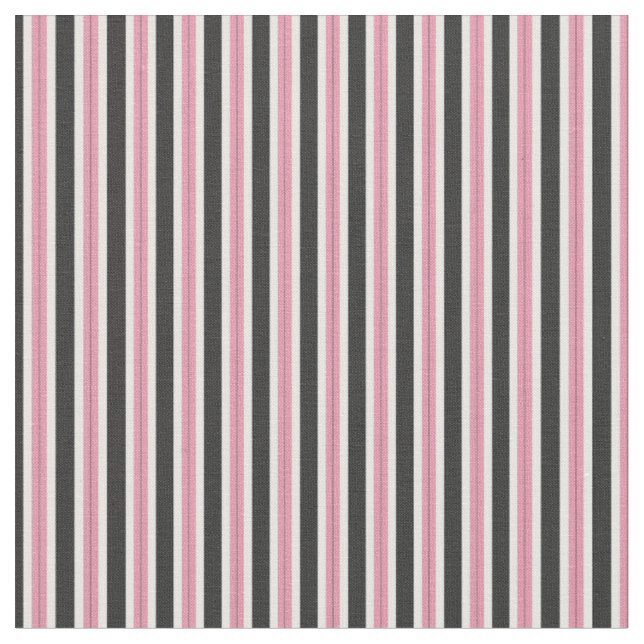 Tissu Marguerite rose, Zeus et Rayures Blanches (Fermer)