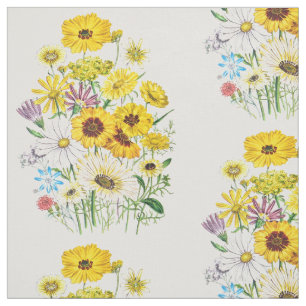 Tissu Marguerites
