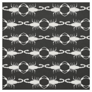 Tissu Mariage blanc gothique Scorpions personnalisés