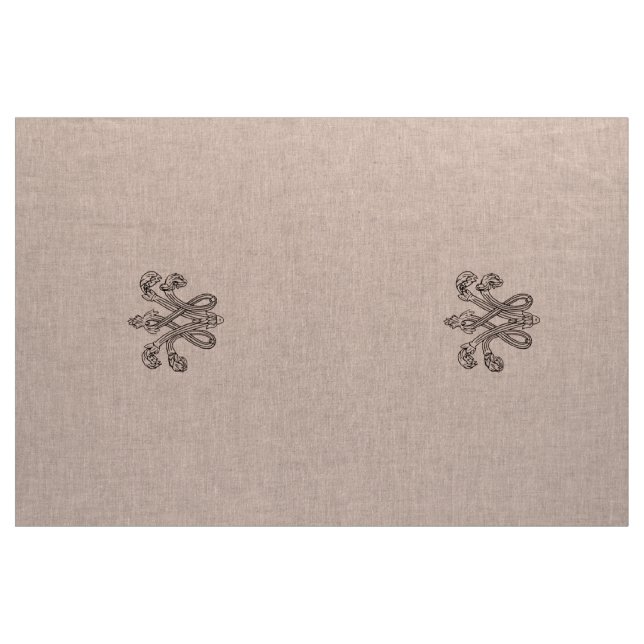 Tissu Marie Antoinette, initiée sous forme de monogramme (Yard)